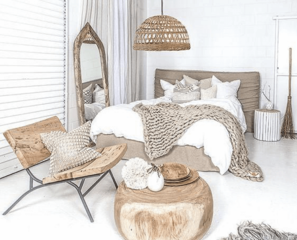chambre bois blanc